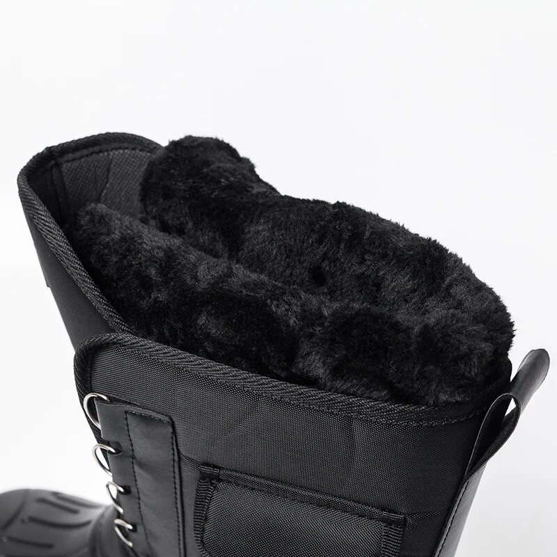 Āra makšķerēšana Vīriešu ziemas zābaki silti ūdensizturīgi sniega darba zābaki vīriešu apavi Vīriešu zābaki lielizmēra 40-46