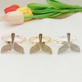 8 vnt./stal. Nauja servetėlė žiedas banginio uodega servetėlė sagtis deimantinė servetėlė apskritimas audinys apskritimas vakarienės dekoravimas