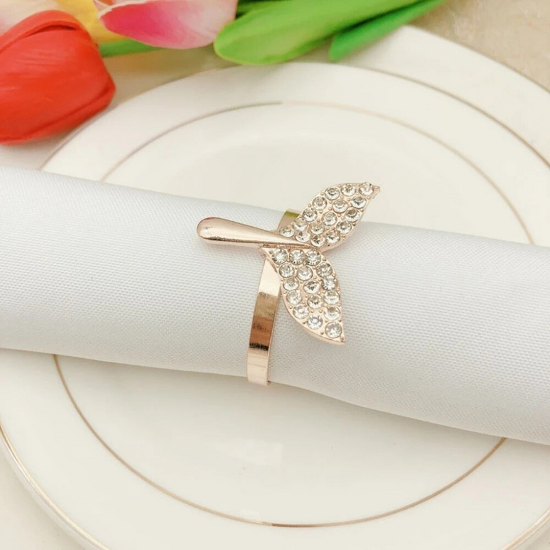 8 vnt./stal. Nauja servetėlė žiedas banginio uodega servetėlė sagtis deimantinė servetėlė apskritimas audinys apskritimas vakarienės dekoravimas