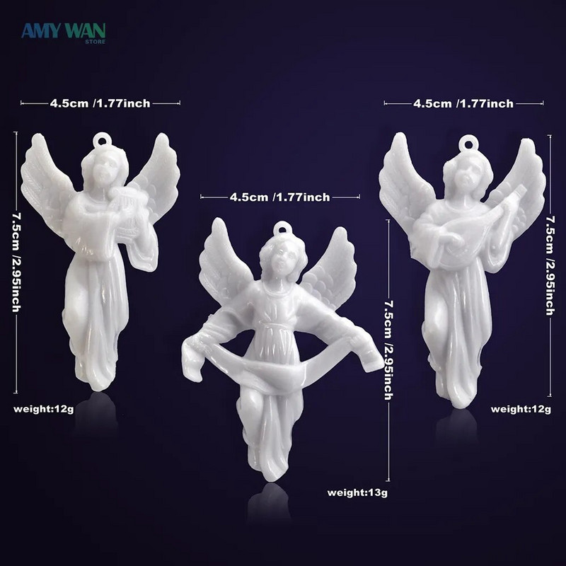 3 τμχ/Σετ Ελάφι Καλάθι Τραβήγματος Μικρή Αλυκή Λευκή Άγγελος Κούκλα Κρεμαστό χριστουγεννιάτικο δέντρο Σπίτι Χριστουγεννιάτικο πάρτι Διακοσμήσεις γάμου Παιδικό δώρο Navidad