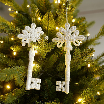Δώρα Πρωτοχρονιάς 2023 Χριστουγεννιάτικα στολίδια Navidad Κρεμαστά δέντρου Κρεμαστά νιφάδα χιονιού Γιρλάντα DIY Χριστουγεννιάτικη διακόσμηση για το σπίτι