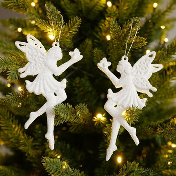 Нова година 2023 Подаръци Коледни орнаменти Навидад Дърво Висящи висулки Ъгъл на снежинка Гирлянд Направи си сам Коледна украса за дома