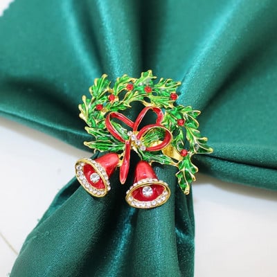 6 τμχ Νέα χριστουγεννιάτικα δαχτυλίδια για χαρτοπετσέτα Καρυοθραύστης Θήκη για χαρτοπετσέτα για Χριστουγεννιάτικο γάμο Διακόσμηση τραπεζαρίας HWC114