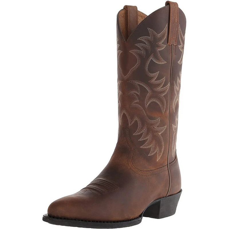 Férfi Női Csizmák lábszárközépig Kézzel készített Retro Western Cowboy Csizmák Szabadidő Alkalmi Loaferek Tornacipők Lovaglócipők Zapatos Hombres unisex