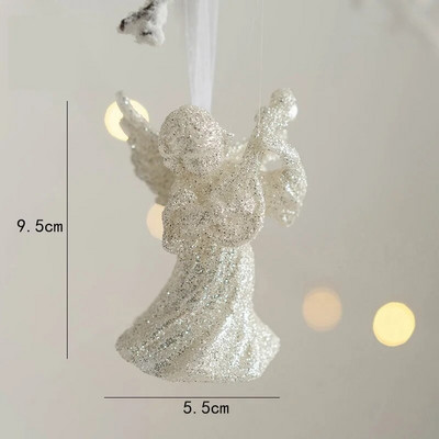 Ziemassvētku sniegpārsla Ziemassvētku eglītes lāses rotājums aļņa kristāla piekarināmais kulons Brieža sniega vainaga piekari Priecīgus Ziemassvētkus Jaungada dekors