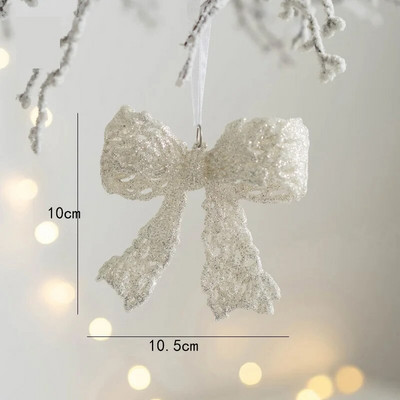 Ziemassvētku sniegpārsla Ziemassvētku eglītes lāses rotājums aļņa kristāla piekarināmais kulons Brieža sniega vainaga piekari Priecīgus Ziemassvētkus Jaungada dekors