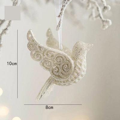 Ziemassvētku sniegpārsla Ziemassvētku eglītes lāses rotājums aļņa kristāla piekarināmais kulons Brieža sniega vainaga piekari Priecīgus Ziemassvētkus Jaungada dekors