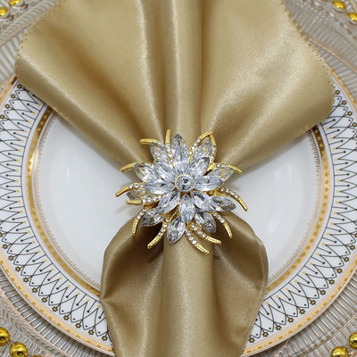 6Gb Jingle Bell salvešu turētāja gredzeni Ziemassvētku kāzu Jaungada svētku ballītēm Kāzu pusdienu galda dekorēšana HWC29