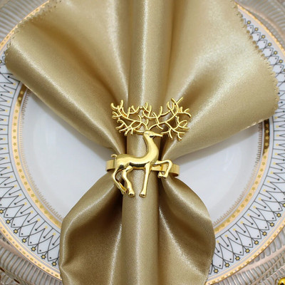 6Gb Jingle Bell salvešu turētāja gredzeni Ziemassvētku kāzu Jaungada svētku ballītēm Kāzu pusdienu galda dekorēšana HWC29