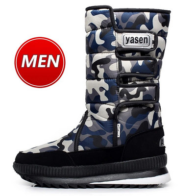 snieginiai batai vyriški neperšlampami vyriški žieminiai batai su kailiu žieminiai batai neslystantys Vyriški batai platforma stori pliušiniai šilti Plius dydis