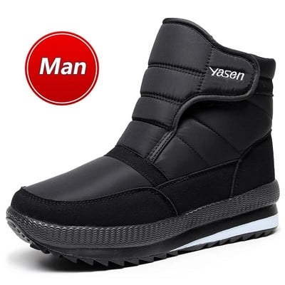 snieginiai batai vyriški neperšlampami vyriški žieminiai batai su kailiu žieminiai batai neslystantys Vyriški batai platforma stori pliušiniai šilti Plius dydis