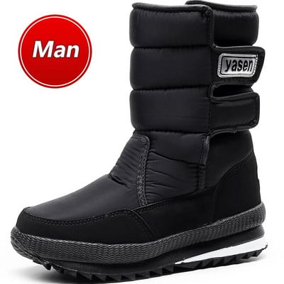 snieginiai batai vyriški neperšlampami vyriški žieminiai batai su kailiu žieminiai batai neslystantys Vyriški batai platforma stori pliušiniai šilti Plius dydis