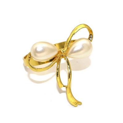 4Gb Bowknot dizaina salvešu gredzeni 5 krāsu loku salvešu gredzenu turētājs kāzu ballītei svētku banketam Ziemassvētku galda dekors ERP53