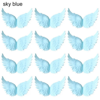 Mini daudz laimes dzimšanas dienā DIY Amatniecības foto rekvizīti Kūkas dekors Plastmasas eņģeļu spārni Ziemassvētku ballītes rotājumi Ziemassvētku eglīšu rotājumi