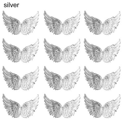 Mini daudz laimes dzimšanas dienā DIY Amatniecības foto rekvizīti Kūkas dekors Plastmasas eņģeļu spārni Ziemassvētku ballītes rotājumi Ziemassvētku eglīšu rotājumi