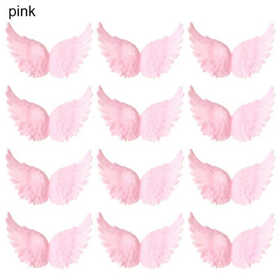 Mini daudz laimes dzimšanas dienā DIY Amatniecības foto rekvizīti Kūkas dekors Plastmasas eņģeļu spārni Ziemassvētku ballītes rotājumi Ziemassvētku eglīšu rotājumi