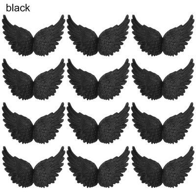 Mini daudz laimes dzimšanas dienā DIY Amatniecības foto rekvizīti Kūkas dekors Plastmasas eņģeļu spārni Ziemassvētku ballītes rotājumi Ziemassvētku eglīšu rotājumi