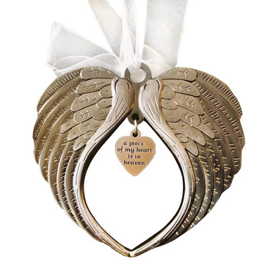 My Heart Is In Heaven Στολίδι με φτερό αγγέλου Κρεμαστό χριστουγεννιάτικο δέντρο Διακοσμήσεις για πάρτι Χριστουγέννων
