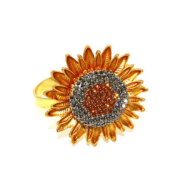 12 db őszi szalvéta gyűrűk strasszos napraforgó szalvéta gyűrűtartó őszi hálaadás esküvői születésnapi asztaldísz ERF82