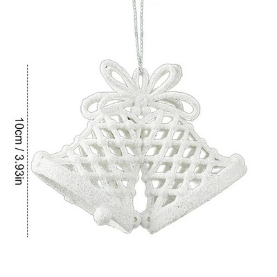 Božićni viseći ukrasi Bijelo božićno drvce Ukrasi za zabave Ukrasi u obliku zvona u obliku zvijezde u obliku srca Potrepštine za kućne zabave u zatvorenom prostoru