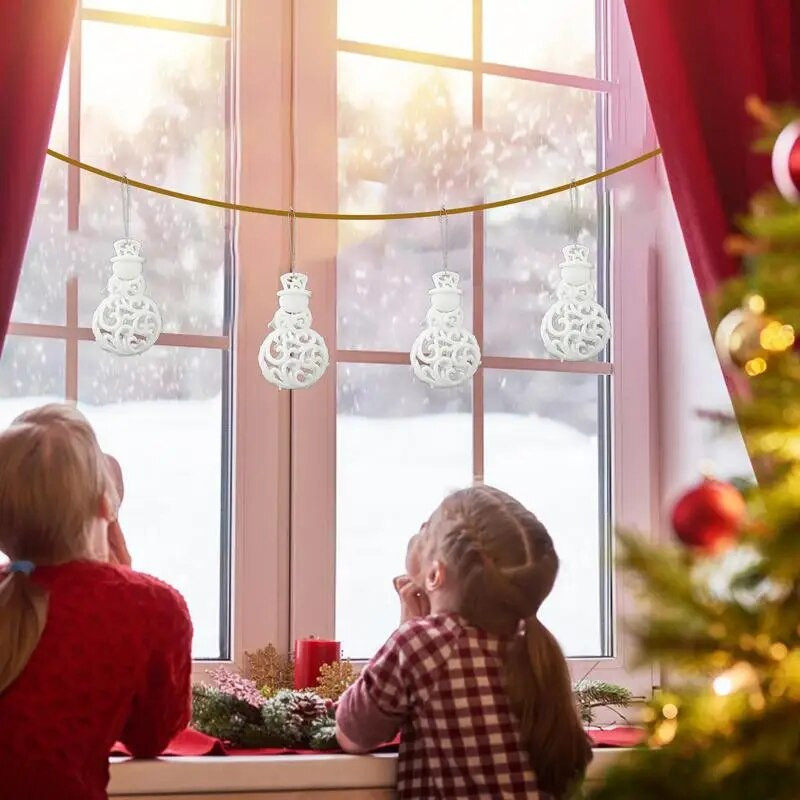 Ziemassvētku piekaramie rotājumi Baltas Ziemassvētku eglītes ballīšu rotājumi Ornaments Sirds Zvaigznes zvana formas iekštelpu ballīšu piederumi