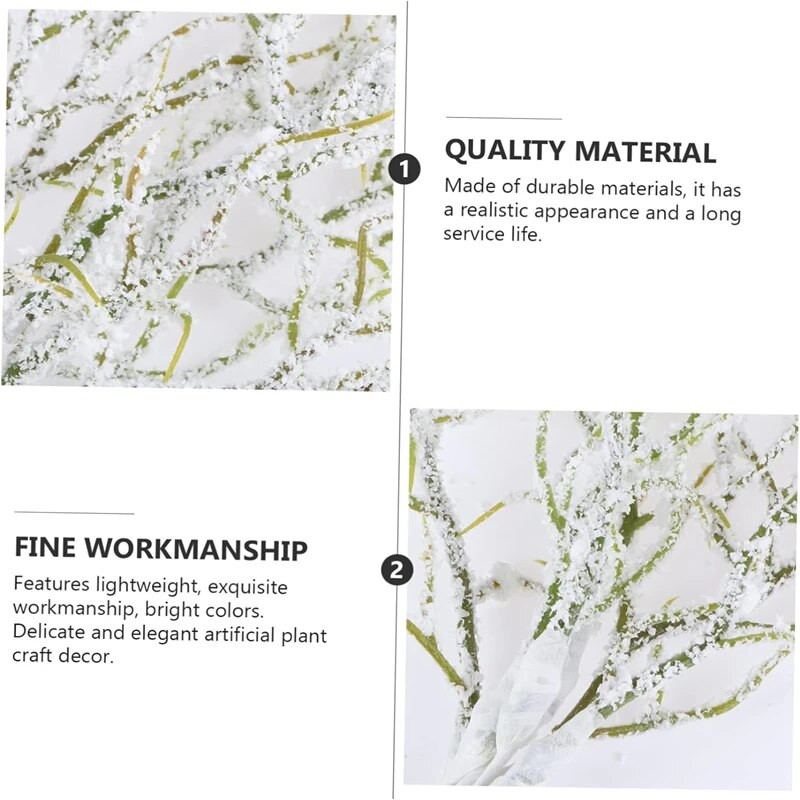 6GAB Mākslīgie augi DIY Ziemassvētku vainags Mājas dekors Kāzu ballīte Dekoratīvie Ziedi Vāze Dekoratīvie puķupodi Viltus PE zars