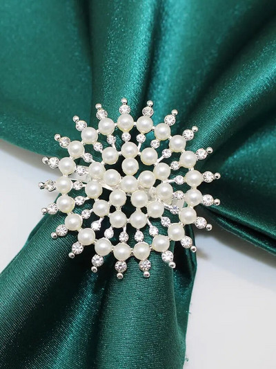 6Gb Rozā zelta salvešu gredzeni Vīnogu salvešu gredzenu turētāji ģimenes svētku vakariņām banketiem kāzu ballīšu galda dekorācijas HWP02