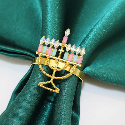 6Gb Ziemassvētku salvešu gredzeni Ziemeļbrieža aļņa salvešu turētāja gredzeni Ziemassvētku Pateicības svētku ballītei Vakariņu galda dekors HWC200