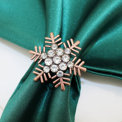 6Gb Ziemassvētku salvešu gredzeni Ziemeļbrieža aļņa salvešu turētāja gredzeni Ziemassvētku Pateicības svētku ballītei Vakariņu galda dekors HWC200