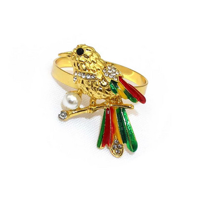 8Gb jauks Pandas bambusa salvešu gredzens Rhinestone salvešu turētāja gredzens kāzu Valentīna banketam Ziemassvētku dzimšanas dienas Pateicības diena