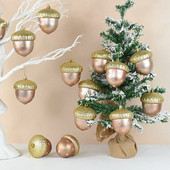 2gab 8cm Ziemassvētku piekarināmi bumbu rotājumi Ziemassvētku eglītes putu piekariņi ballītes dekors Jaunais gads Navidad bērnu dāvanas