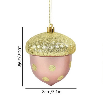 2gab 8cm Ziemassvētku piekarināmi bumbu rotājumi Ziemassvētku eglītes putu piekariņi ballītes dekors Jaunais gads Navidad bērnu dāvanas