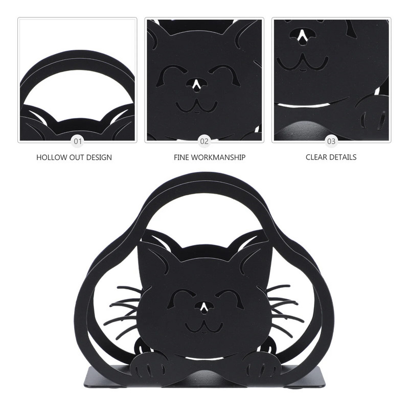 Kodukaunistuse paberrätikuhoidja rauast käsitöö võluv varjusalvrätikualus Praktiline salvrätikute loomalaud