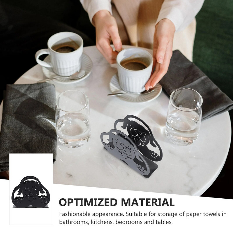 Kodukaunistuse paberrätikuhoidja rauast käsitöö võluv varjusalvrätikualus Praktiline salvrätikute loomalaud