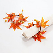 Δαχτυλίδια χαρτοπετσέτας 6 τμχ Στολίδι Μούρα με ρεαλιστική εμφάνιση από ψεύτικο μεταξωτό ύφασμα Αποκριάτικο δαχτυλίδια χαρτοπετσέτας σφενδάμι με λουλούδια για χαρτοπετσέτες Party Su