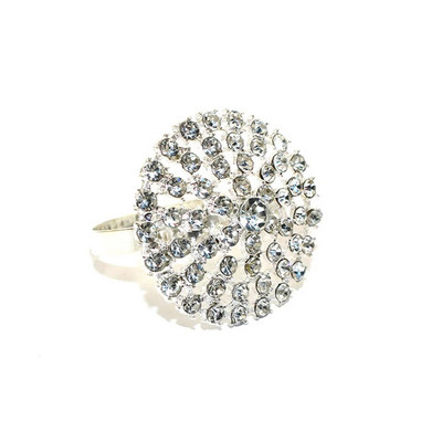 Δαχτυλίδι για χαρτοπετσέτα 2 τμχ Peacock Δαχτυλίδι θήκης για χαρτοπετσέτα από ασημί μπλε στρας για χριστουγεννιάτικο πάρτι γενεθλίων διακόσμηση τραπεζιού σπιτιού