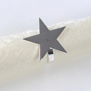 4 X Gold Star salvešu gredzens Metāla salvešu turētājs kāzu viesnīcas vakariņu ballīšu dekorēšanai