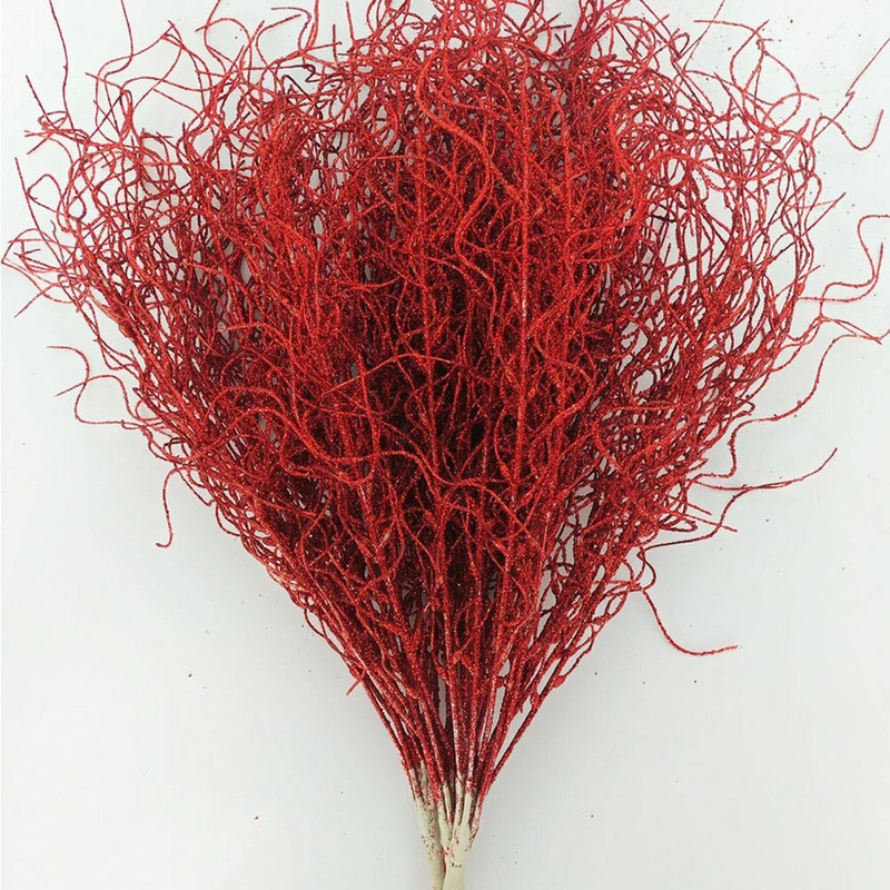 Mirdzoši mākslīgie ziedi, kaltēti zari, Ziemassvētku eglītes kulons, rotājumi, plastmasas imitācijas iekārta, mājas dekors