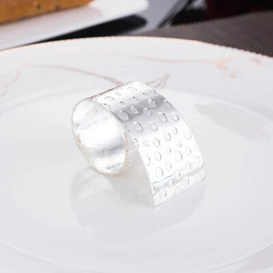 4 X jauns amerikāņu salvešu gredzens no nerūsējošā tērauda 6 stila salvešu turētājs kāzu viesnīcas vakariņu ballīšu dekorēšanai