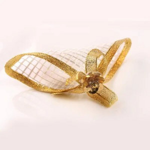 10 X ar rokām darināts salvešu gredzens zelta/sudraba salvešu turētājs kāzu viesnīcas vakariņu ballītei