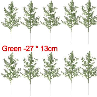 10/5 bucăți sclipici frunze de aur pentru pom de Crăciun pandantiv flori plante artificiale ramuri de pin decor de Crăciun pentru casă