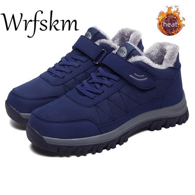 2023. gada ziemas ūdensnecaurlaidīgi vīriešu zābaki Ādas kedas sniega zābaki āra vīriešu pārgājienu zābaki darba apavi ar augstu augšdaļu, neslīdoši puszābaki