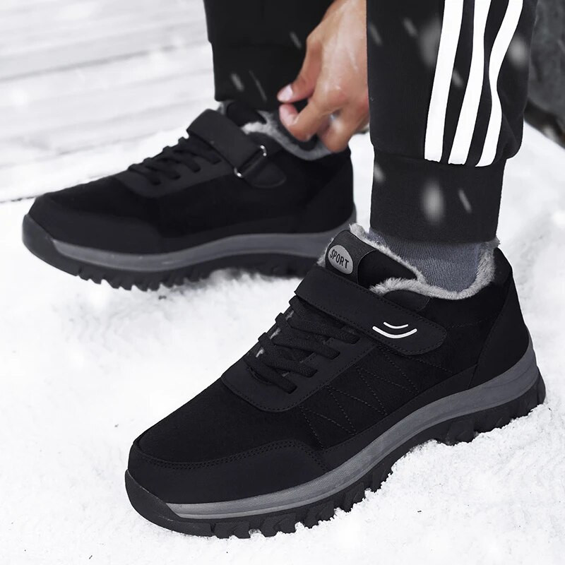 2023. gada ziemas ūdensnecaurlaidīgi vīriešu zābaki Ādas kedas sniega zābaki āra vīriešu pārgājienu zābaki darba apavi ar augstu augšdaļu, neslīdoši puszābaki
