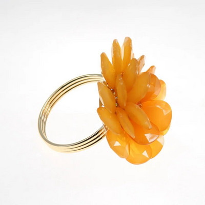 bezmaksas piegāde krelles salvešu gredzens ziedu salvešu turētājs kāzām daudzās krāsās 8 gab