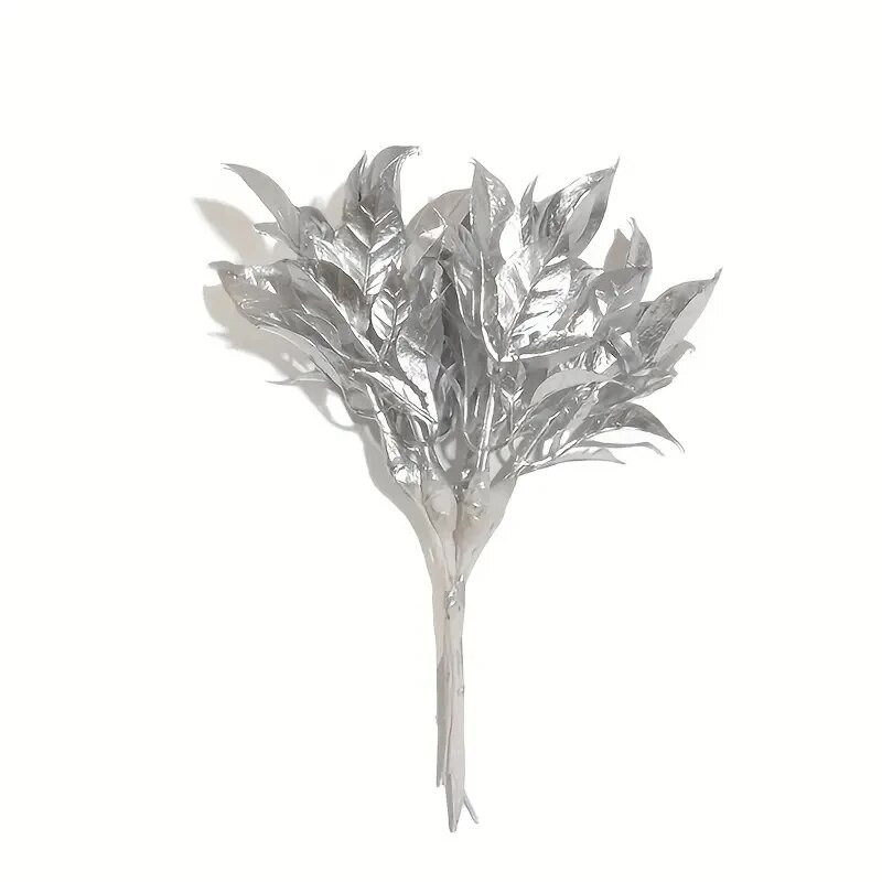 1 μάτσο/6 τεμ Μίνι Χρυσό Μικρό Χριστουγεννιάτικο Μπουκέτο Λουλούδι Τεχνητά Μεταξωτά Λουλούδια Για Στολισμό Γάμου DIY Scrapbooking στεφάνι