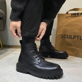 2023. gada āra motociklu kedas vīriešiem Zapatillas Hombre Chelsea platformas zābaki, darba apģērbi, britu stila retro vīriešu apavi