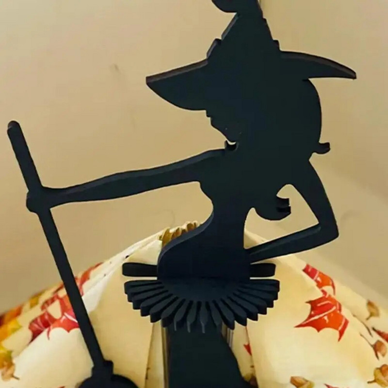 Θήκη χαρτοπετσέτας μάγισσας Θήκη χαρτοπετσέτας άγαλμα μάγισσας Ξύλινη διακόσμηση τραπεζιού Οργανωτής κουζίνας για αποθήκευση χαρτοπετσέτας σε στυλ αποκριάτικου