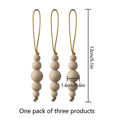 3 tk puidust helmed käsitsi kootud loomingulised jõulupuu kaunistused jõulukaunistused ripatsid koju