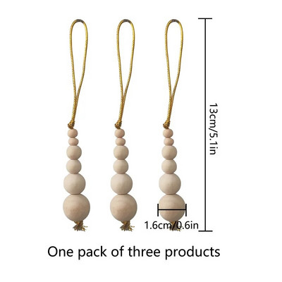 3 tk puidust helmed käsitsi kootud loomingulised jõulupuu kaunistused jõulukaunistused ripatsid koju