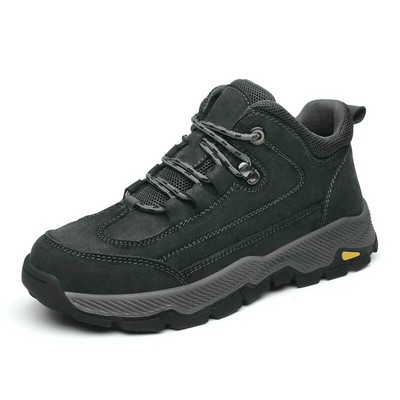 Talvised meeste ehtsast nahast poolsaapad Meeste ärisaapad Mood soojad õuesaapad Veekindlad nahast kingad